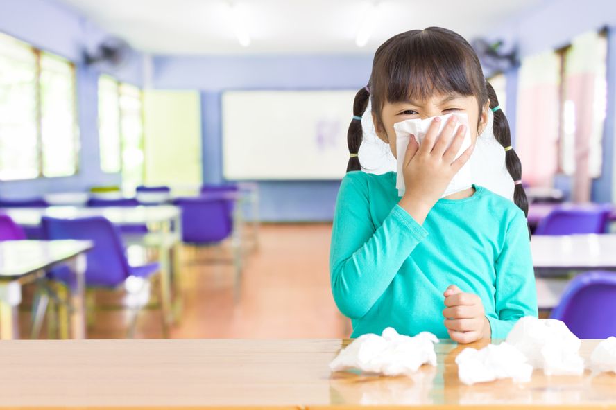 School events during the school year. Asian Kids Hotel маленькая. Teacher has a Flu. Sick child at School.