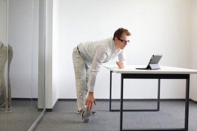 Hamstring Stretch at Desk