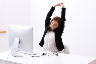 Stretching at Desk