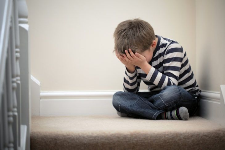 Child appearing stressed