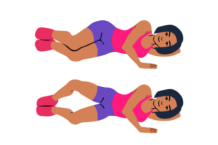 Clamshell thigh exercise